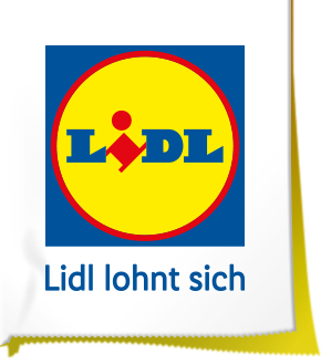 Lidl Logo als Kassenzettel